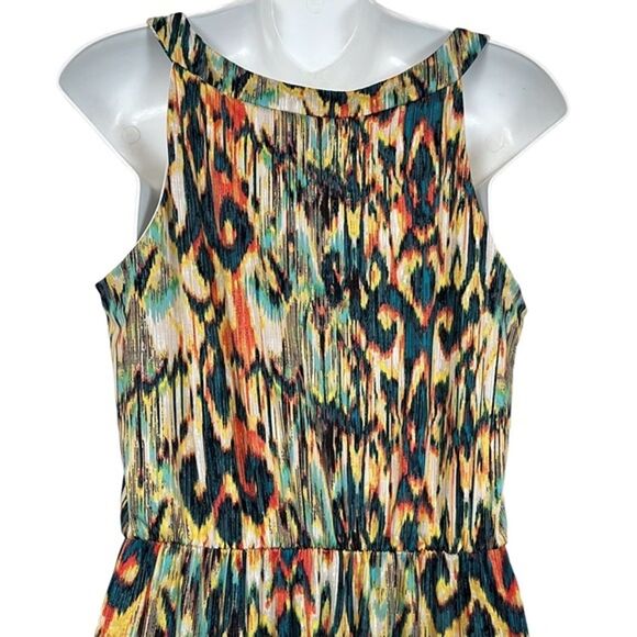 AB Studio Women's Sleeveless Stretch Jersey Knit Maxi Long Beaded Dress sz M - Picture 14 of 16